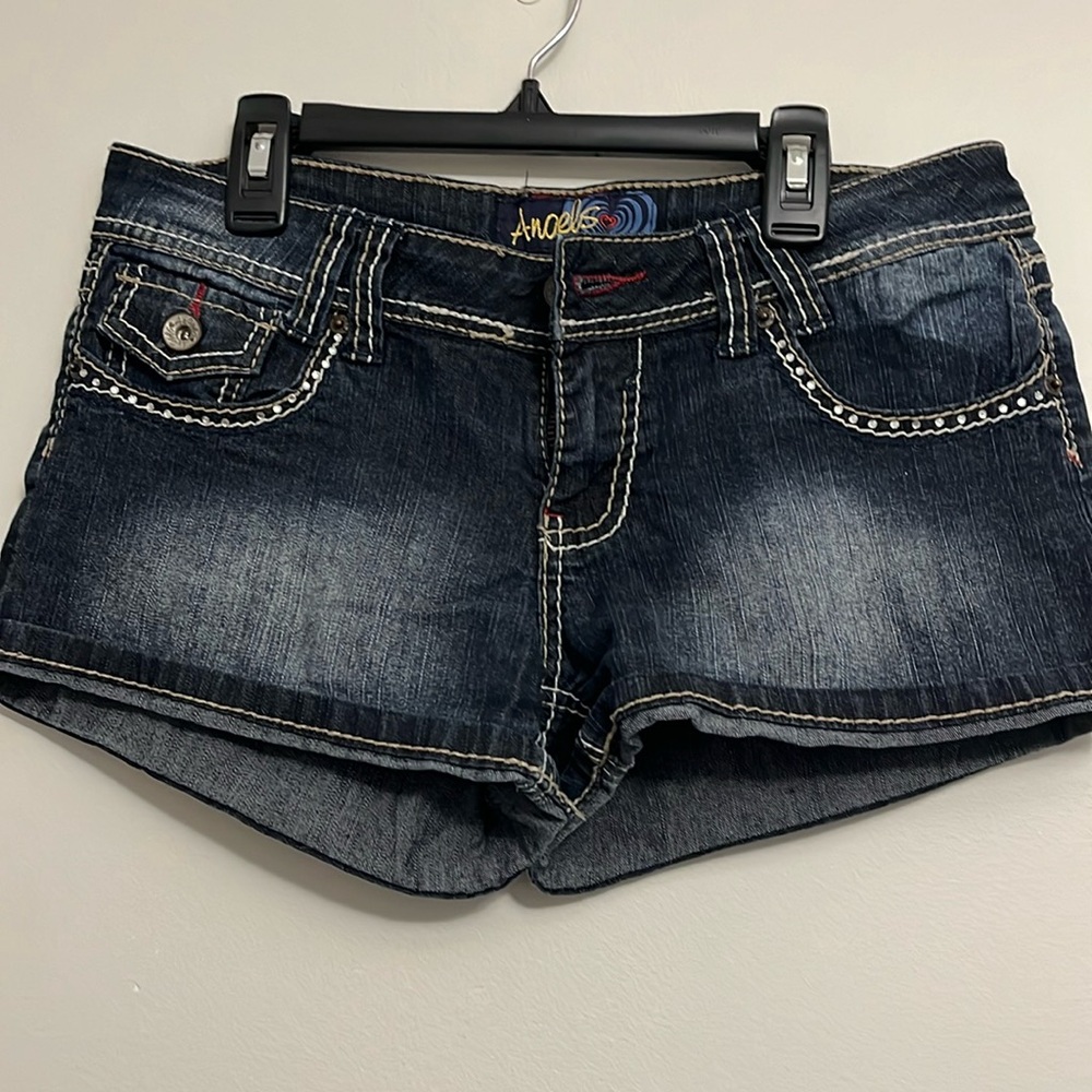 Jean shorts. Size 7. Dark wash.